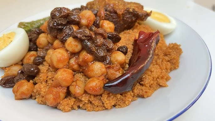 Couscous jaune (az'ar) aux raisins secs et pois chiches 1 kg