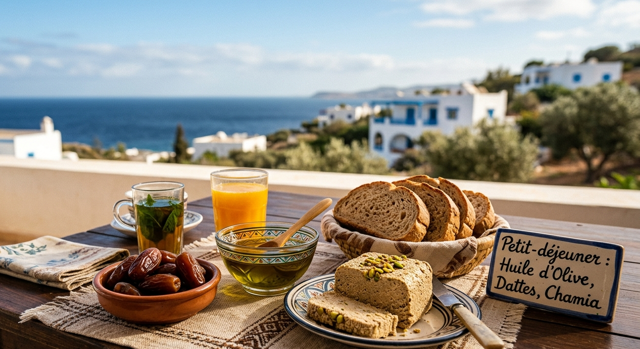 Le Petit-Déjeuner Traditionnel : Le Pouvoir du Trio Huile d'Olive, Dattes et Chamia